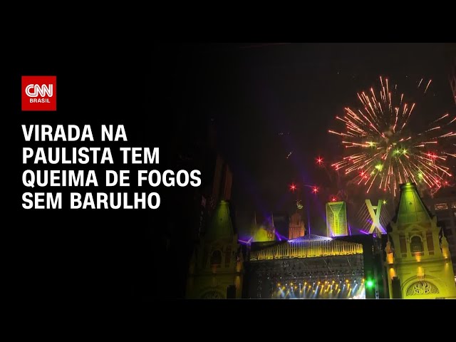 Virada na Paulista tem queima de fogos sem barulho |  CNN NOVO DIA