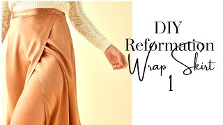 DIY Wrap Skirt 1 : Reformation Skirt