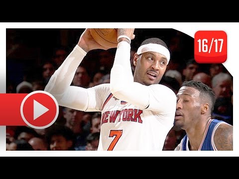 Carmelo Anthony Full Highlights vs Sixers (2017.02.25) - 37 Pts, GodMelo Mode!