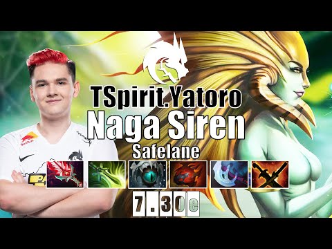 Naga Siren Safelane | TSpirit.Yatoro | TI10 CHAMPION THE BEST NAGA SIREN | 7.30e Gameplay Highlights