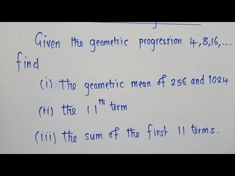 Geometric Progression exam question