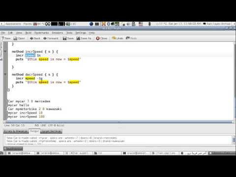 Tcl/Tk Object Oriented Programming Using Itcl (incr Tcl) Lesson 1 (English Version)