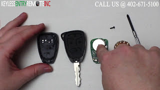 How To Replace A Chrysler 300 Key Fob Battery 2005 - 2008 FCC ID OHT692427AA