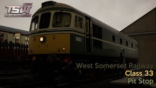 Pit Stop - West Somerset Railway - Class 33 - Train Sim World 2020