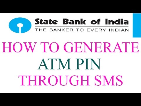 How To Generate  SBI ATM PIN By Sending SMS