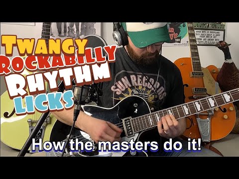 Twangy Rockabilly Rhythm Licks - How the masters do it!
