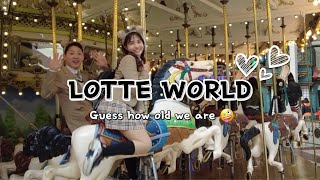 Lotte World + Korean high school uniform