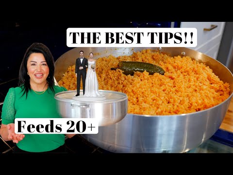 EXTRA LARGE SIZE MEXICAN RICE RECIPE for Parties, Celebrations, to sell or meal prep
