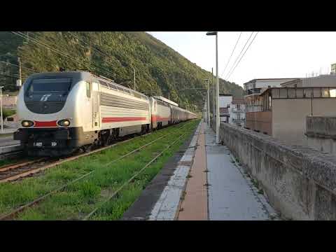 Treno IntercityNotte+Locomotore E402 104+E402 IntercityNotte 1962 Siracusa-Milano Centrale