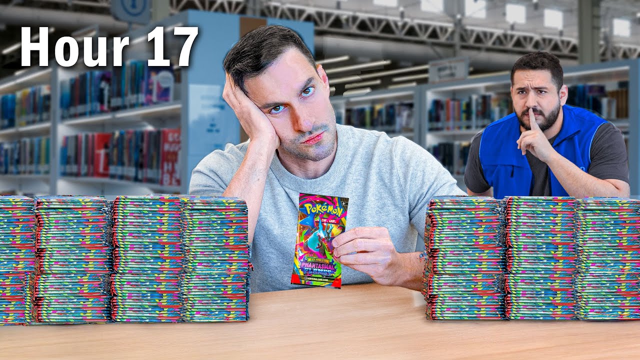TRAPPED in a Library Until I Pull Charizard