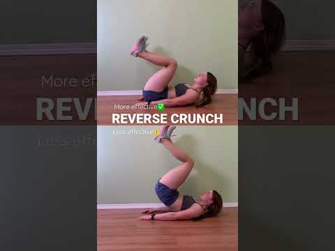 Reverse Crunch Form #crunches #absworkouttoday #homeworkouts #core #formcheck