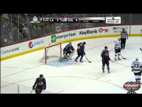 Anze Kopitar goal. Los Angeles Kings vs Colorado Avalanche 2/26/2014
