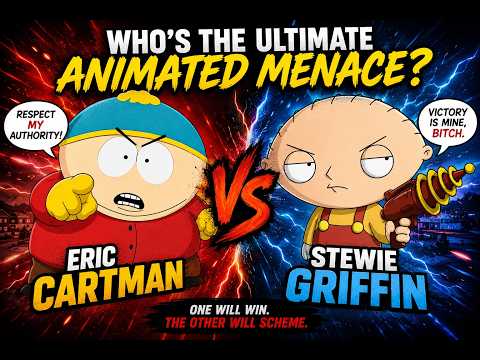 Eric Cartman VS Stewie Griffin.   The Ultimate Adult Animation Debate