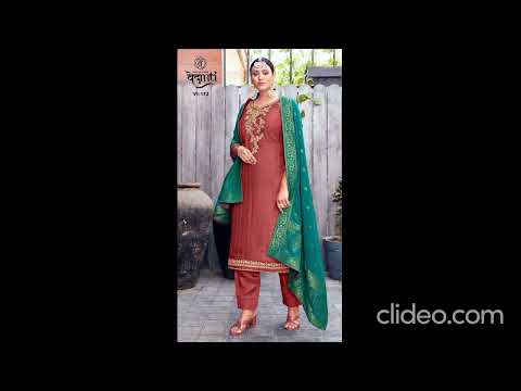 VEDANTI GEET PURE MUSLIN WITH WORK DRESS MATERIAL COLLECTION