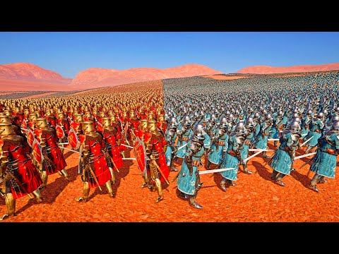 50K Knights vs 80K ORC ARMY - Epic Fantasy Battle Simulator EFBS