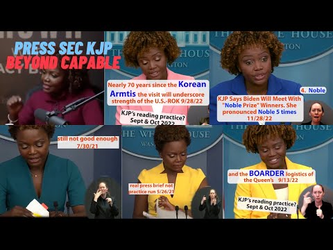 KJP Claims Biden Made Her Press Secretary Because She's 'Beyond Capable'; KJP Gaffe Examples