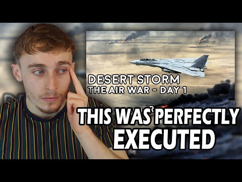 Brit's First Time Reacting to Desert Storm - The Air War, Day 1 - Animated