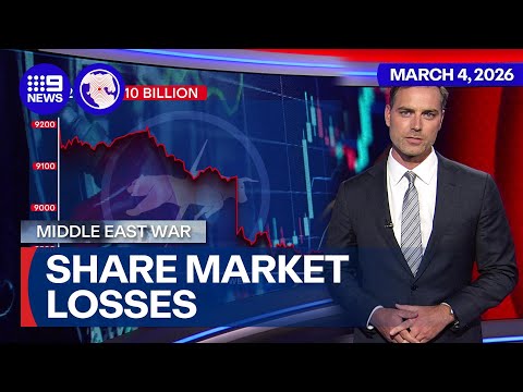 Iran war wipes billions from share market | 9 News Australia