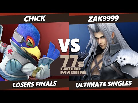 77s FM9 Losers Finals - Chick (Falco) Vs. zaK9999 (Sephiroth) SSBU Ultimate Tournament