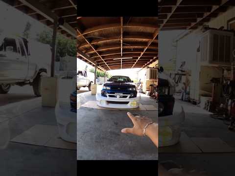"Installing wide body front bumper on my project Subaru GC8 #custom #diy #car #project #build #gc8"
