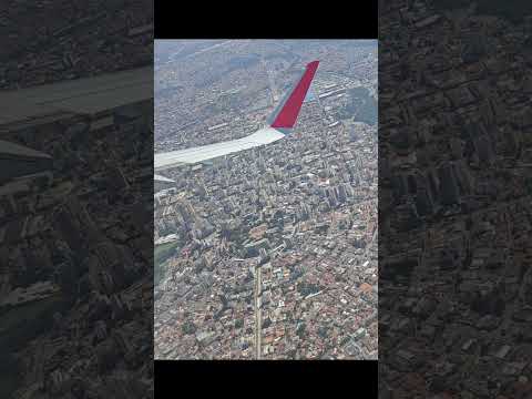 Vista Incrível de Goiânia ✈️ Sobrevoo com Airbus A321 da Latam #goiania #goias #viagem