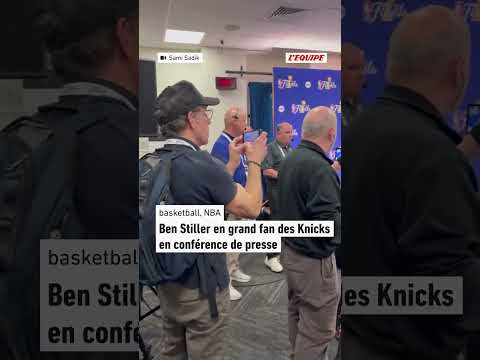 Ben Stiller, grand fan des Knicks, est présent au Madison Square Garden pour le match 3 ! #nba