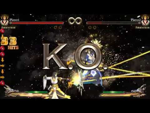 Fight of Gods: Amaterasu combo 3 (1014 damage)