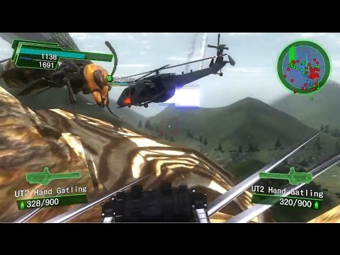 Earth Defense Force 4.1 Blind Hard Difficulty Let's Play Part 11 - Aerial Hell