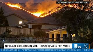 Nevada wildfire prompts state of emergency