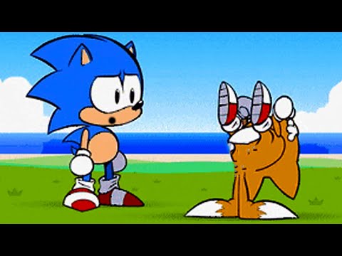 FNF Spinning my Tails but.| Friends From The Future Ordinary Sonic vs Tails