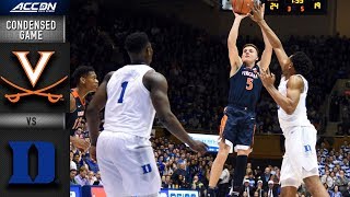 Virginia vs. Duke Condensed Game | 2018-19 ACC Basketball