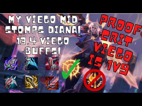 My Full Crit Viego Mid Stomps Diana!