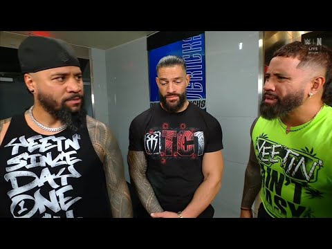 Roman Reigns habla con Jey Uso y Jimmy Uso en Backstage - WWE Raw 06/10/2025 (En Español)