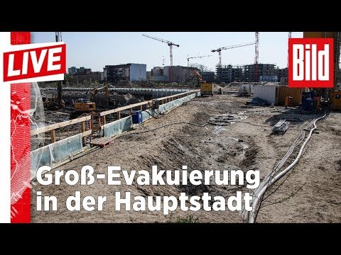 Bombenentschätfung: Großräumung von Hauptbahnhof, Charité und Ministerien