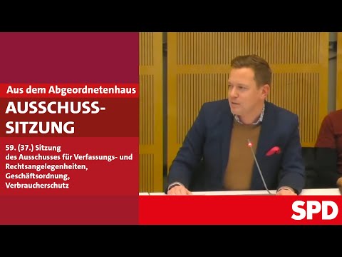 Ausschuss für Verfassungs- und Rechtsangelegenheiten, Geschäftsordnung, Verbraucherschutz - Nr. 59
