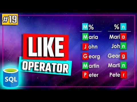 Operatore SQL Like - Ricerca e filtraggio dei dati - Tutorial SQL n. 19