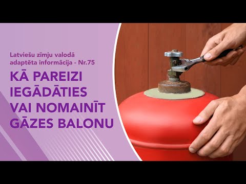 Video ziņas Nr. 75 “Kā pareizi iegādāties vai nomainīt gāzes balonu”