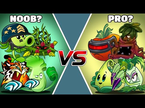 PvZ 2 Team Plant Max Level Noob Vs Pro-Who Can Win?
