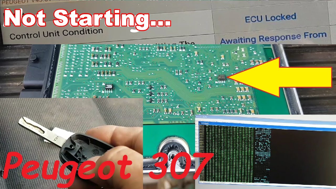 Peugeot 307 ECU locked... transponder missing! Programming new one... Read description...