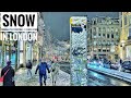 SNOW WALK IN CENTRAL LONDON Finally Snowing In London Central London Late Night Snow Walk