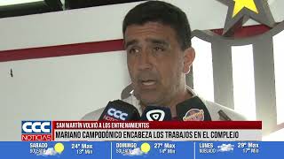 SAN MARTÍN VOLVIÓ A LOS ENTRENAMIENTOS