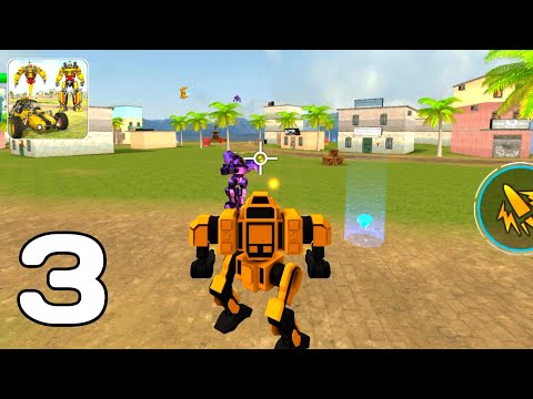 Flying Ghost Robot Car Game: Transforming Robot Games - Part 3 (Android GamePlay Walkthrough)