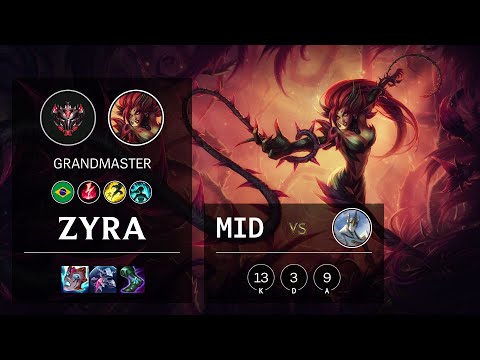 Zyra Mid vs Galio - BR Grandmaster Patch 10.23