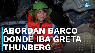 Israel intercepta barco donde viajaba Greta Thunberg y activistas rumbo a Gaza