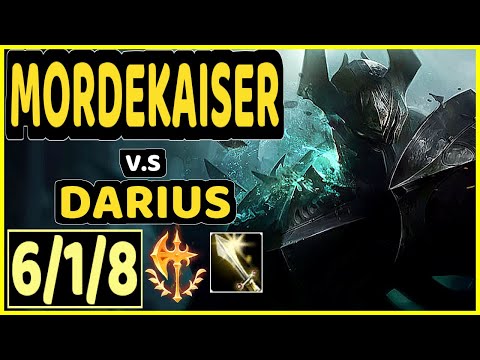 LINDARANG (MORDEKAISER) vs DARIUS - 6/1/8 KDA TOP CHALLENGER GAMEPLAY - KR