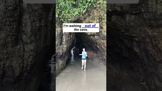 I'm walking ____ the cave! | English Prepositions #grammar #english #englishgrammar #prepositions