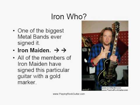 Playing Rock Guitar is this the Most Expensive Guitar ever