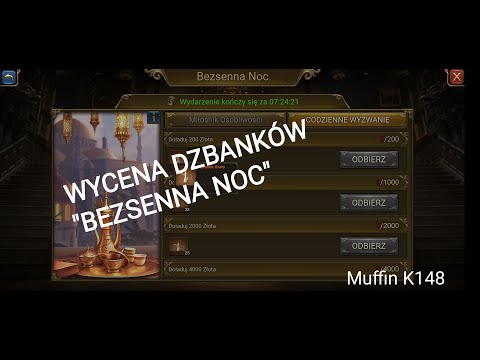 Muffin - matematyczna wycena dzbanków - dla spenderów i dla darmowych graczy - "bezsenna noc"
