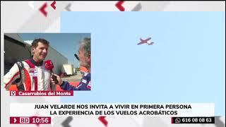 Dani Mateo (Telemadrid) vuela con Juan Velarde