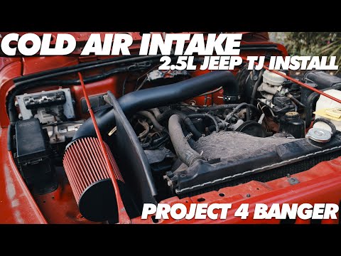 Cold Air Intake Install | Jeep TJ Project 4 Banger